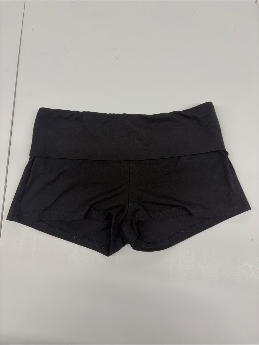 NEW Edikted Women’s Black Fold-Over Waist Shorts Size Small